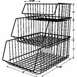 Wire Countertop Stacking Basket Display