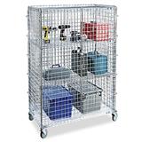 Mobile Wire Shelving Security Cart