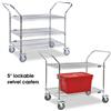 Wire Shelving Mobile Utility Cart