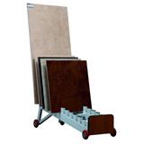 Slotted Stone Tile Display Trolley
