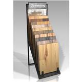 Metal WPC Flooring Display Racks Wood Tile Display Stands